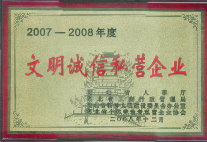 文明诚信私营企业